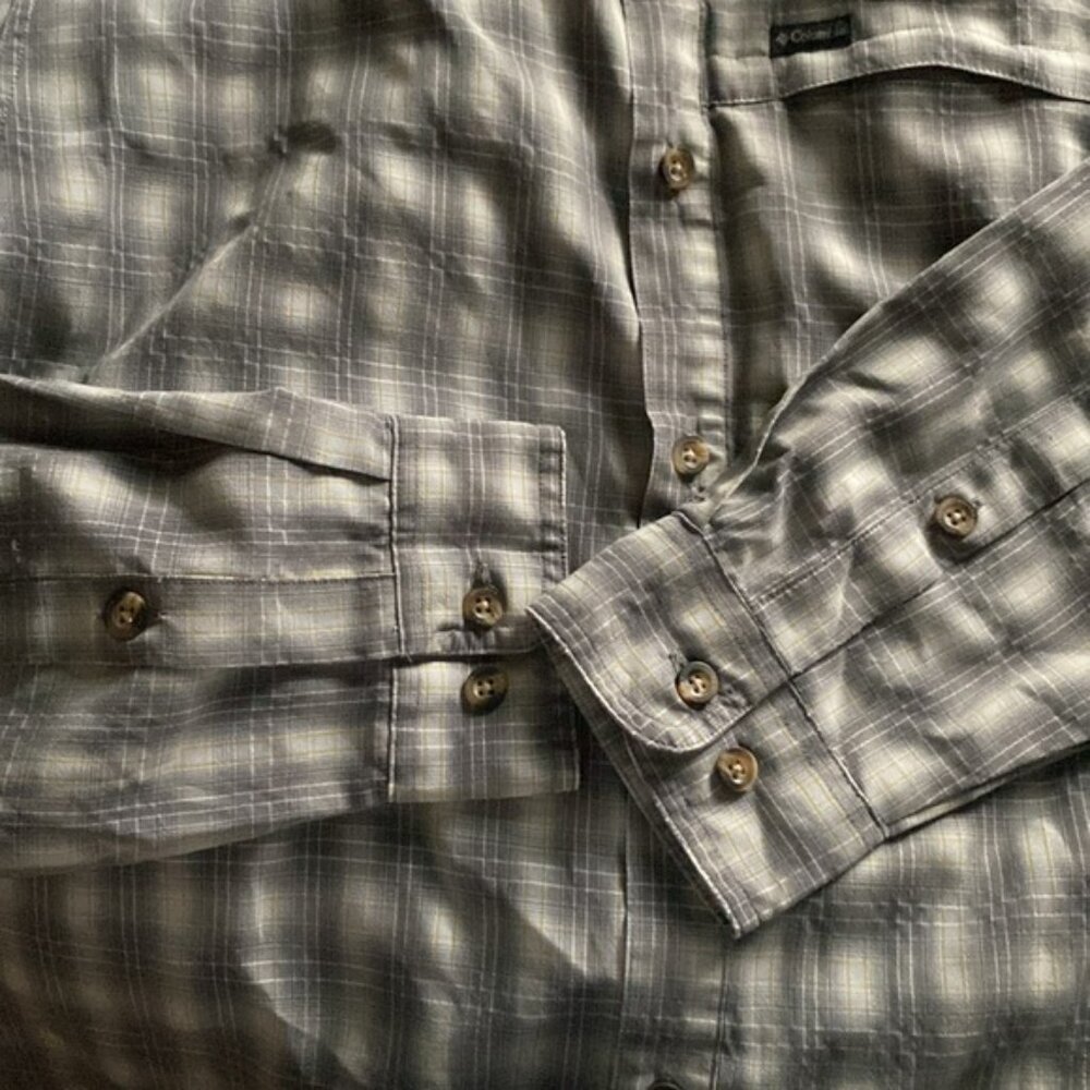 Columbia Omni-Shield Plaid Long Sleeve Shirt M - Picture 15 of 16